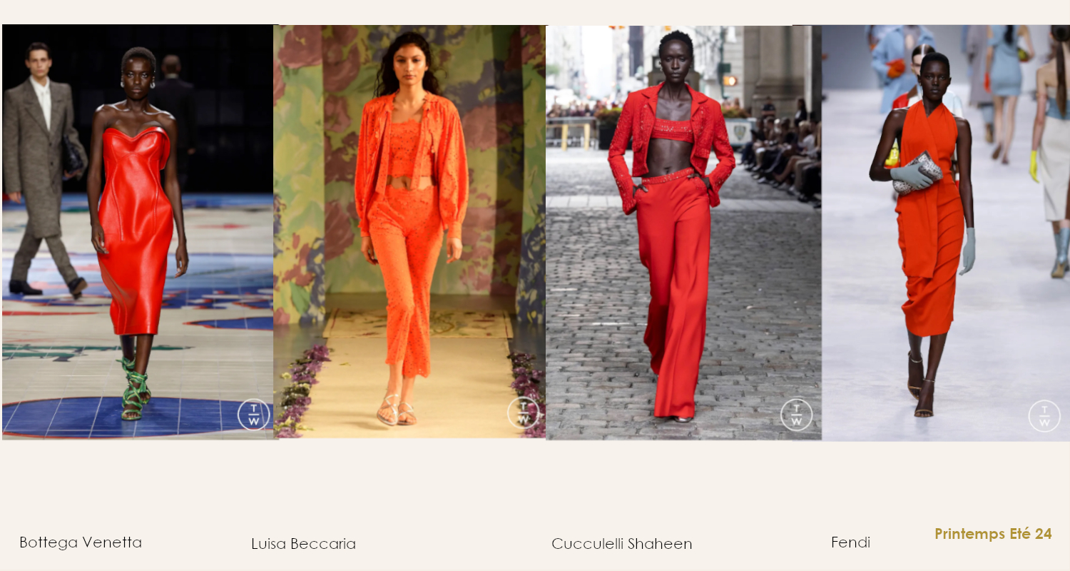 L'orange, une couleur forte de l'été 2024 qui se décline en robe, costume, pantalon en dentelle, etc. Découvrez les autres tendances colorées de cet été sur Enquête de style. Conseil en image personnalisé, vers une mode raisonnée. 